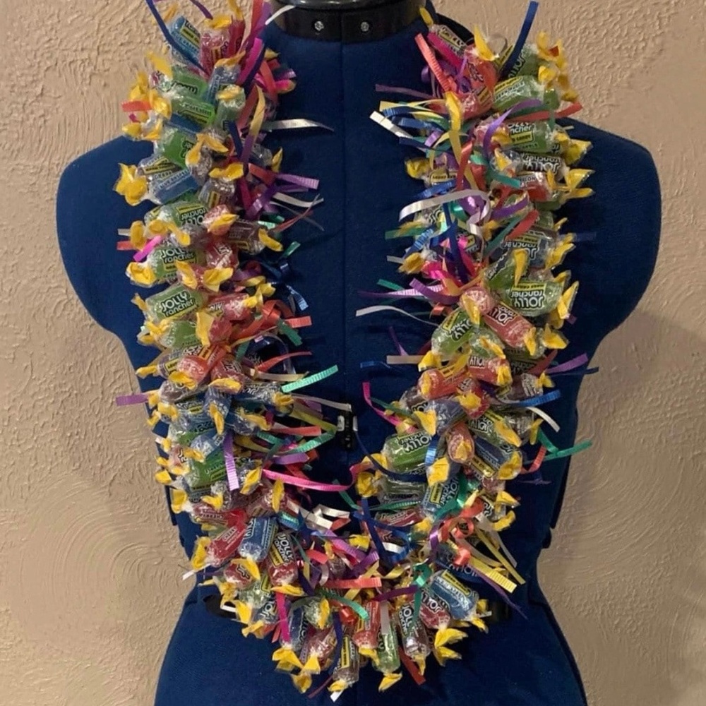 Colorful Candy Lei Graduation Necklace 200 Jolly Rancher Necklace